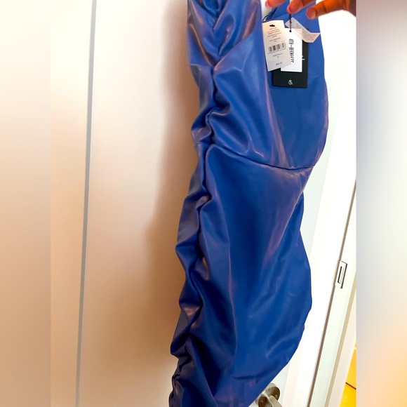 The Bay 4th Reckless Blue leather dress - Picture 2 of 3